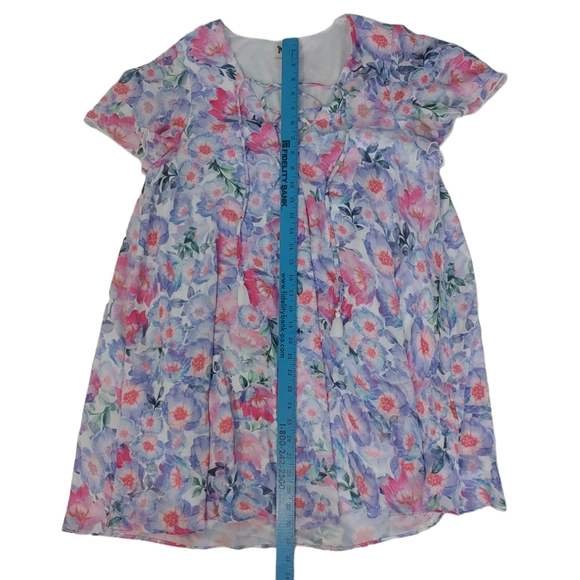 SHOW ME YOUR MUMU Kylie Purple Lightweight Floral Spring Easter Dress Large - Picture 6 of 12